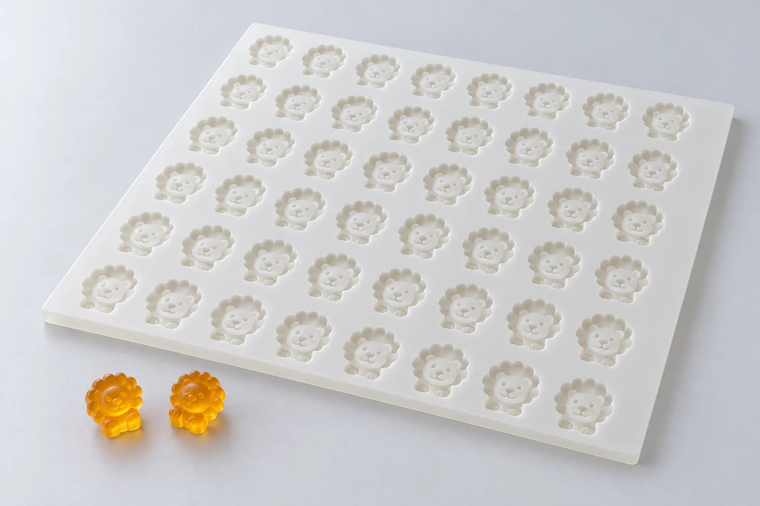 Lion mold — illustrative studio visualization