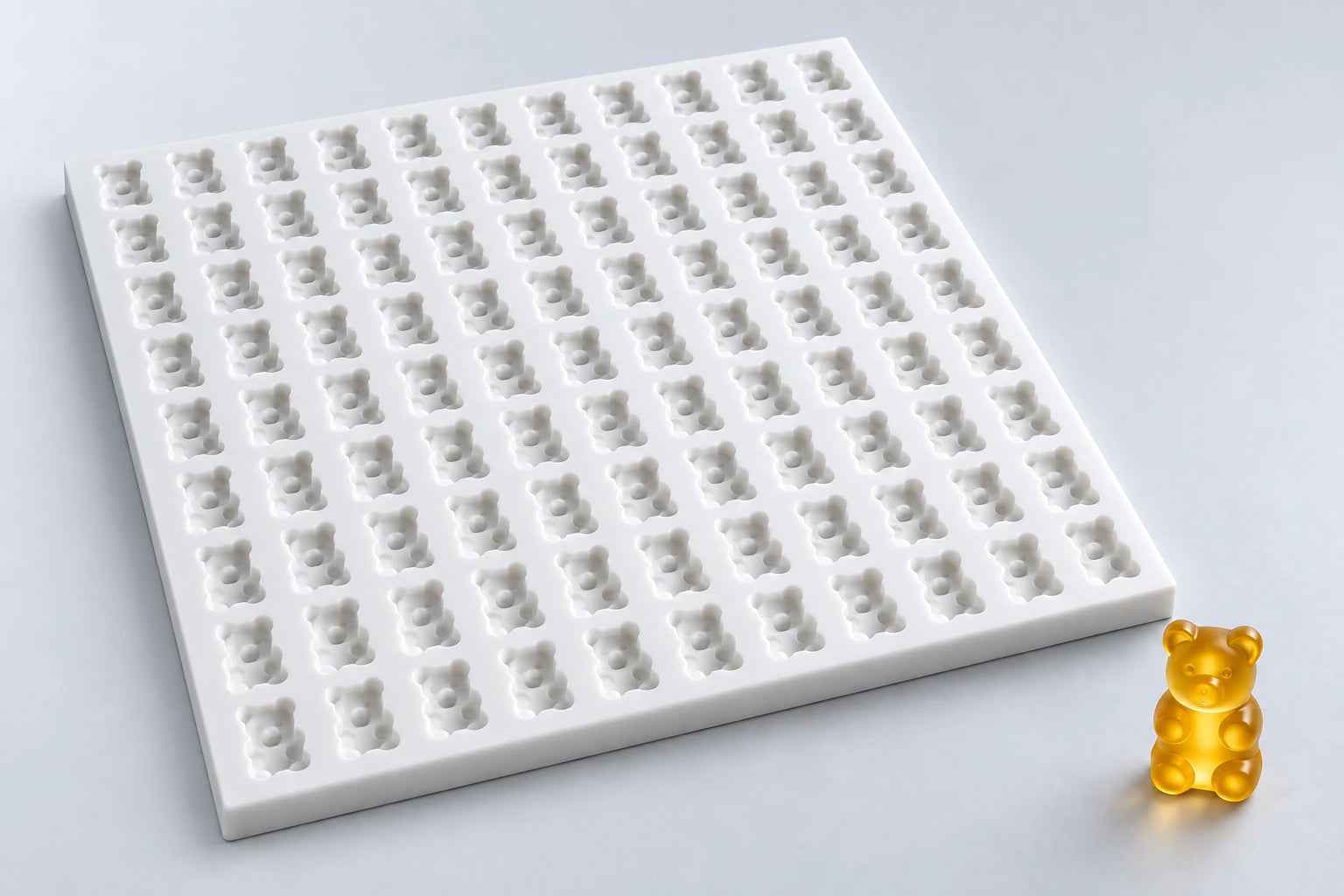 Gummy bear silicone mold